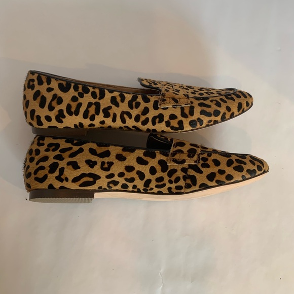 J. Crew animal print calf hair loafers size 6.5 women’s, leopard print - Picture 7 of 7